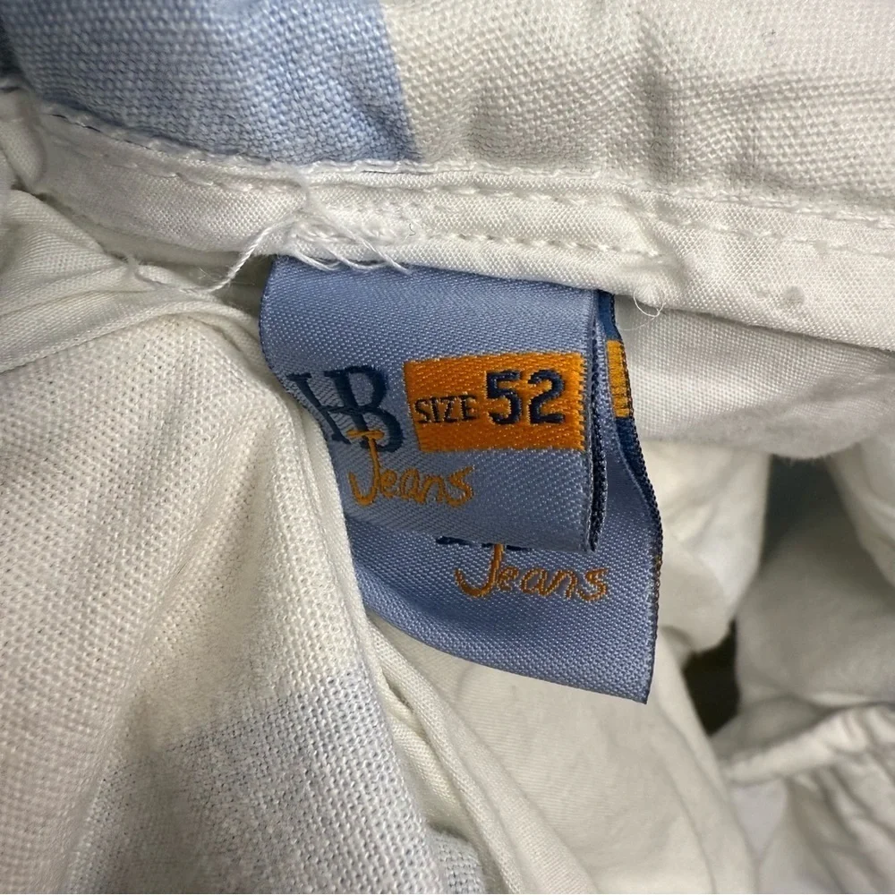 Harmont & Blaine Blue and White Flat Front Shorts Size 52, US 36 see chart GUC